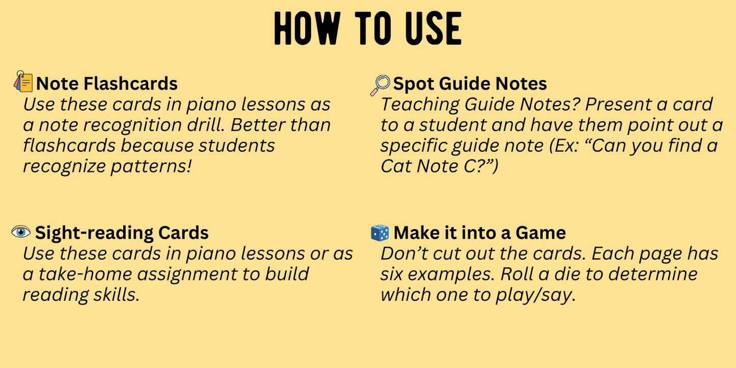 Sight-reading Cards