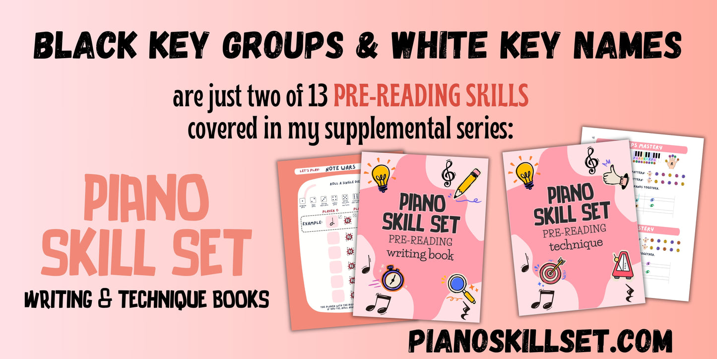 Back to School PIANO KEYS Music Worksheets