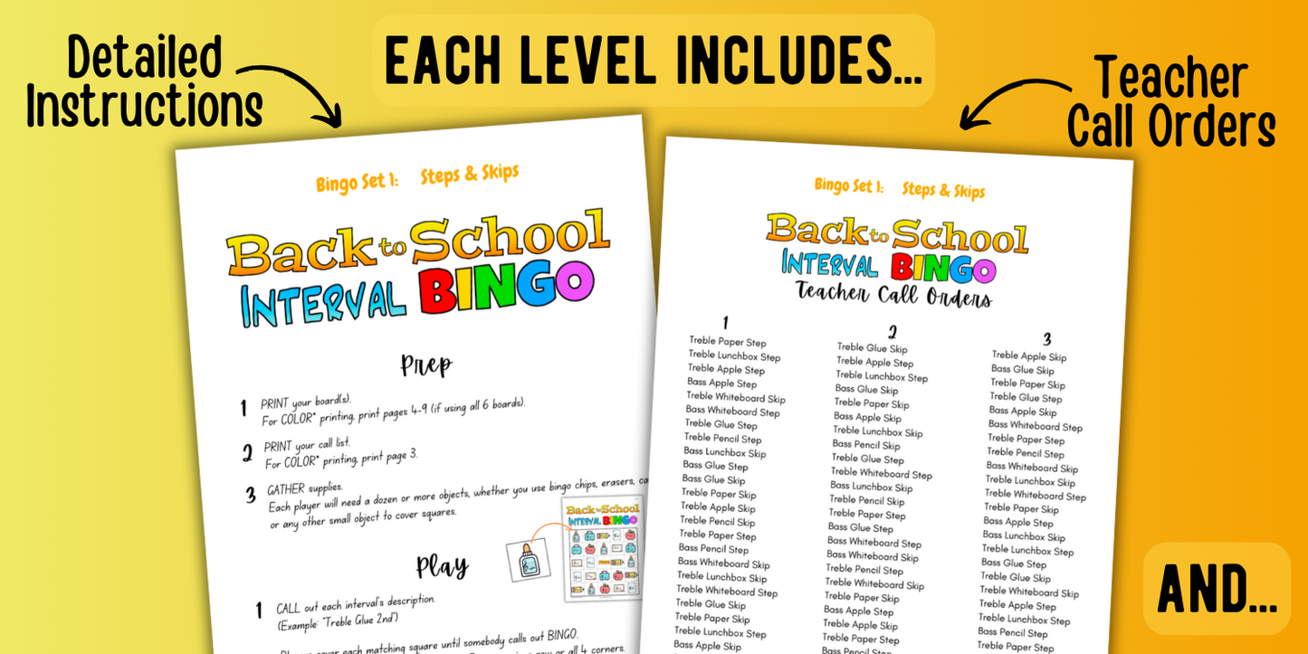 Back to School Bingo Bundle