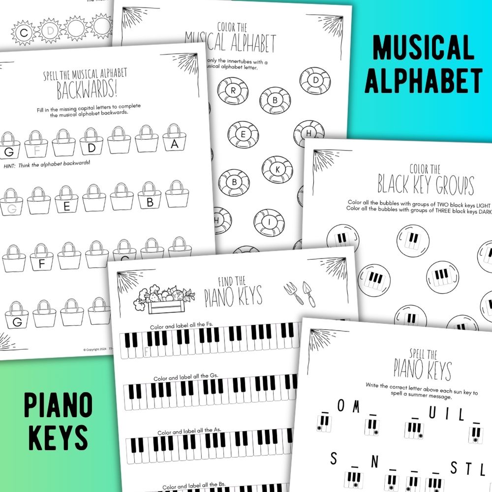 Summer Worksheets Bundle