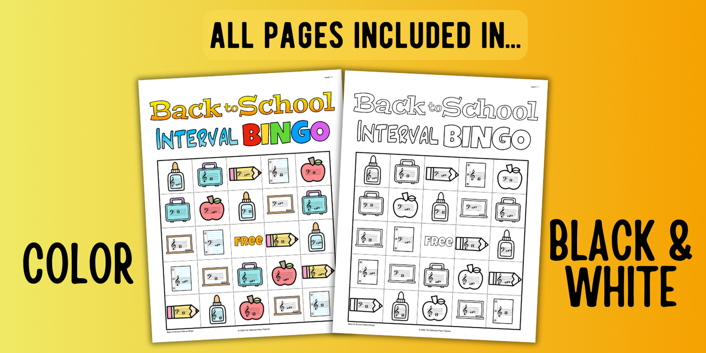 Back to School Bingo Bundle
