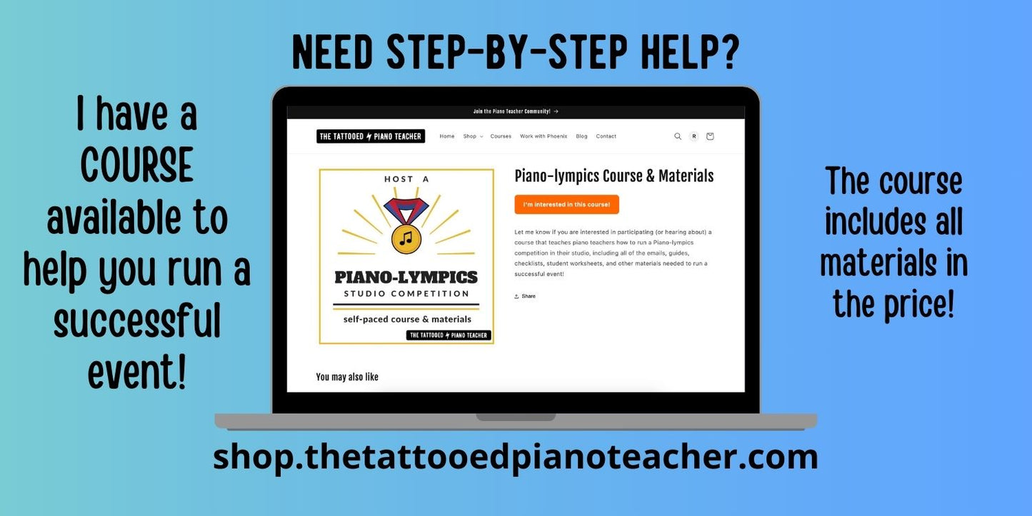 Piano-lympics Competition Toolkit