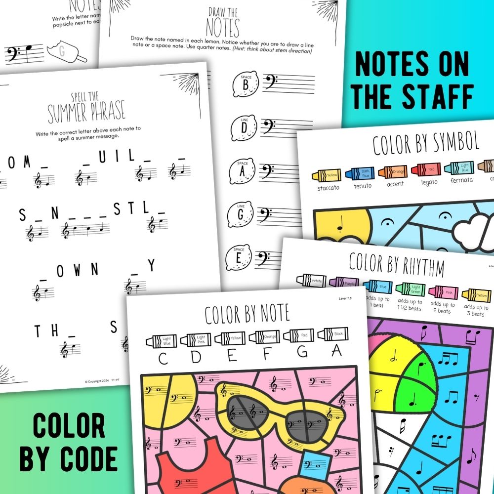 Summer Worksheets Bundle