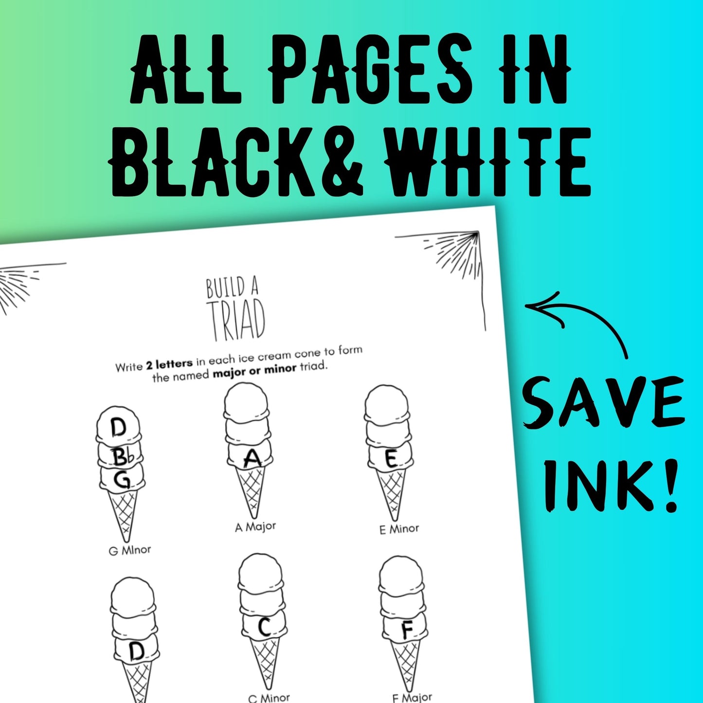 Summer TRIADS Worksheets