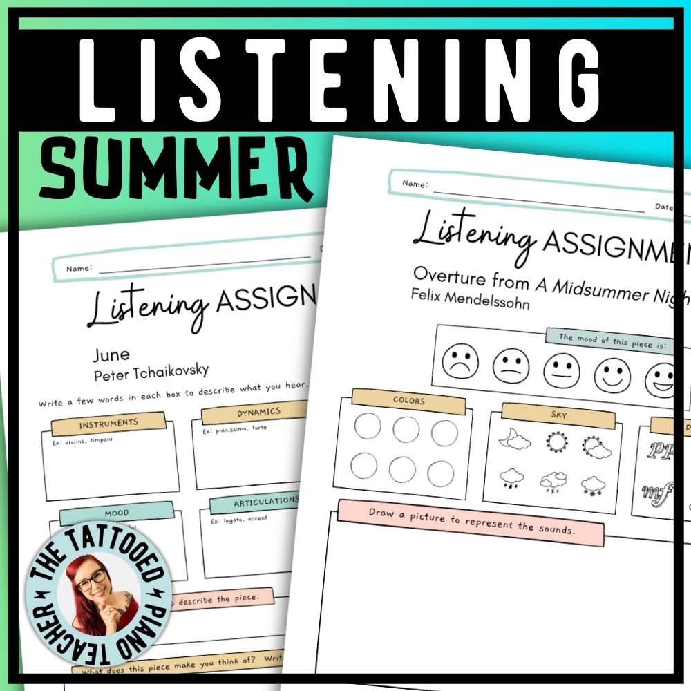 Summer Listening Assignments