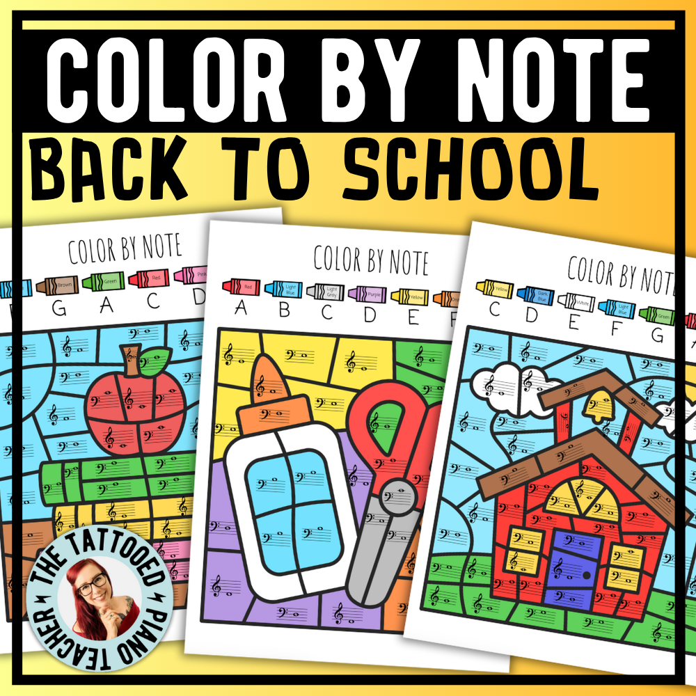 Back to School Color-By-Note