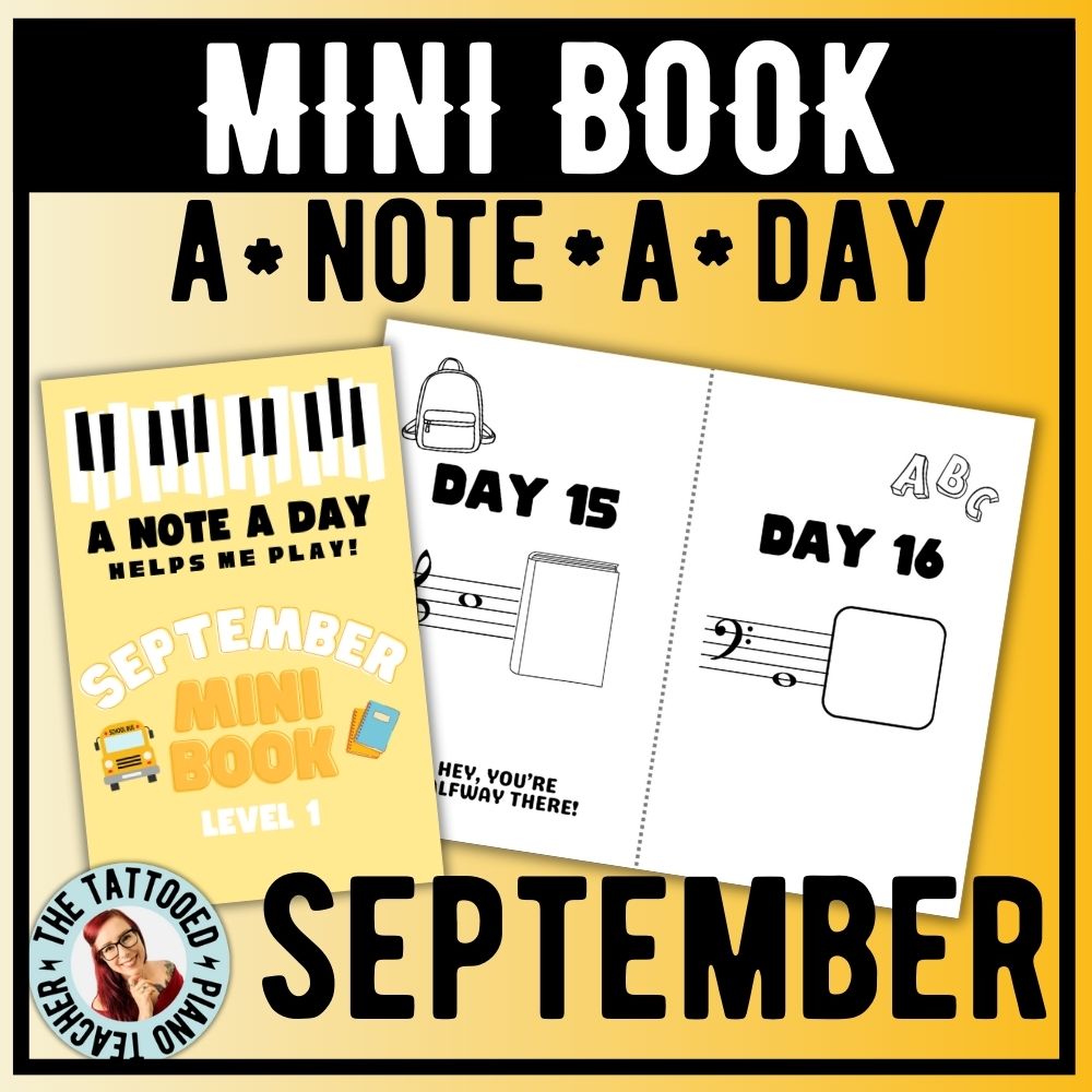 September Note A Day Mini Book