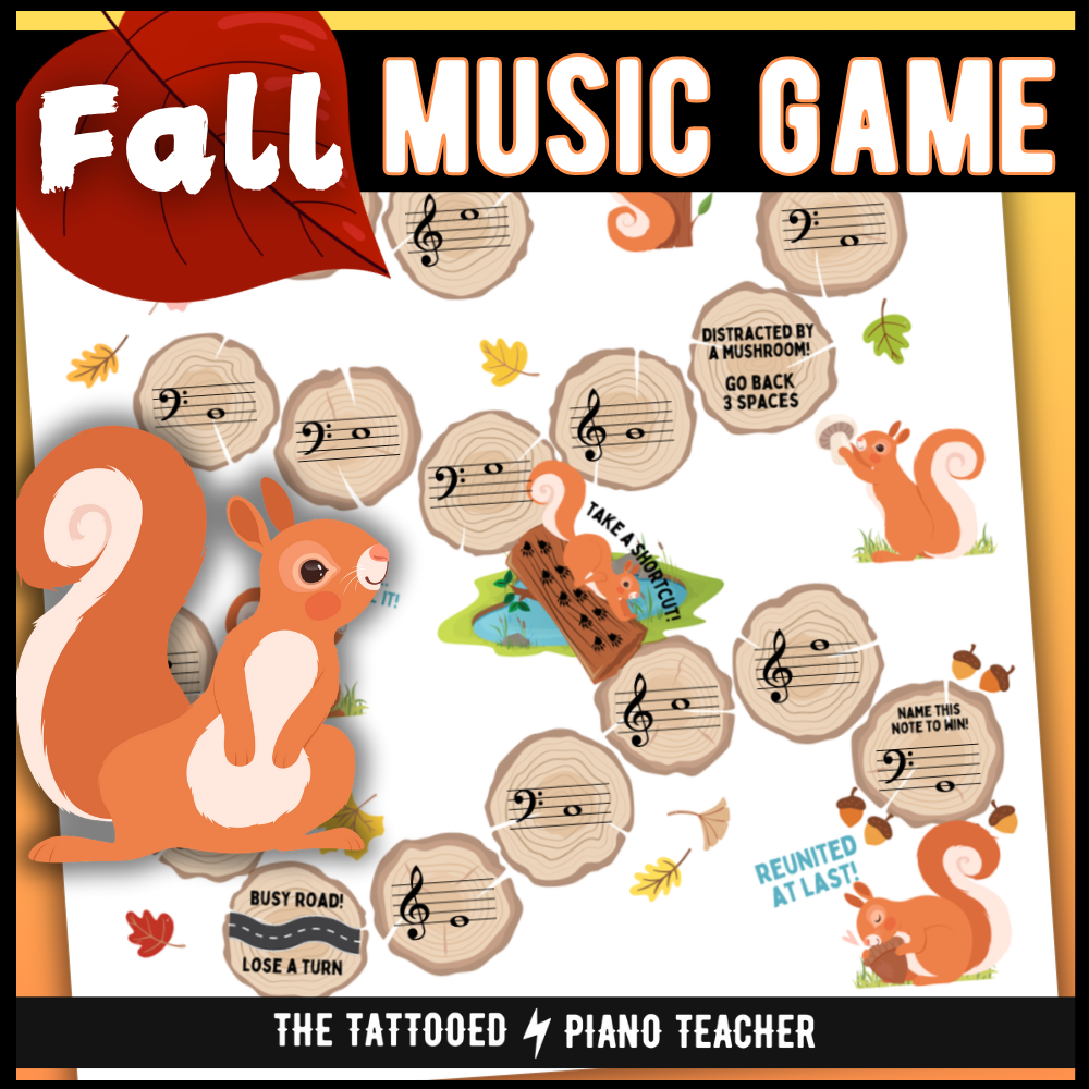 Fall Squirrel Board Game