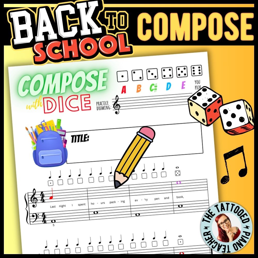 Back to School Compose with Dice