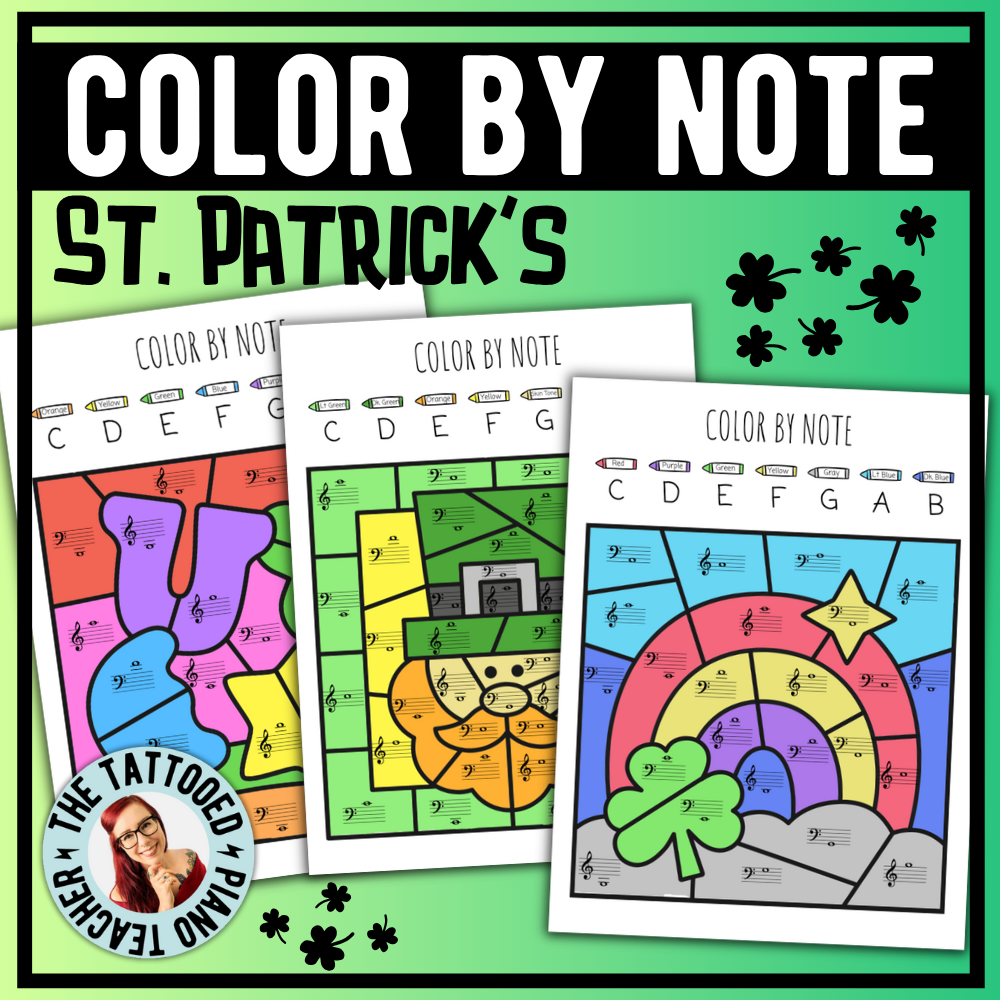 St. Patrick's Day Color-By-Note