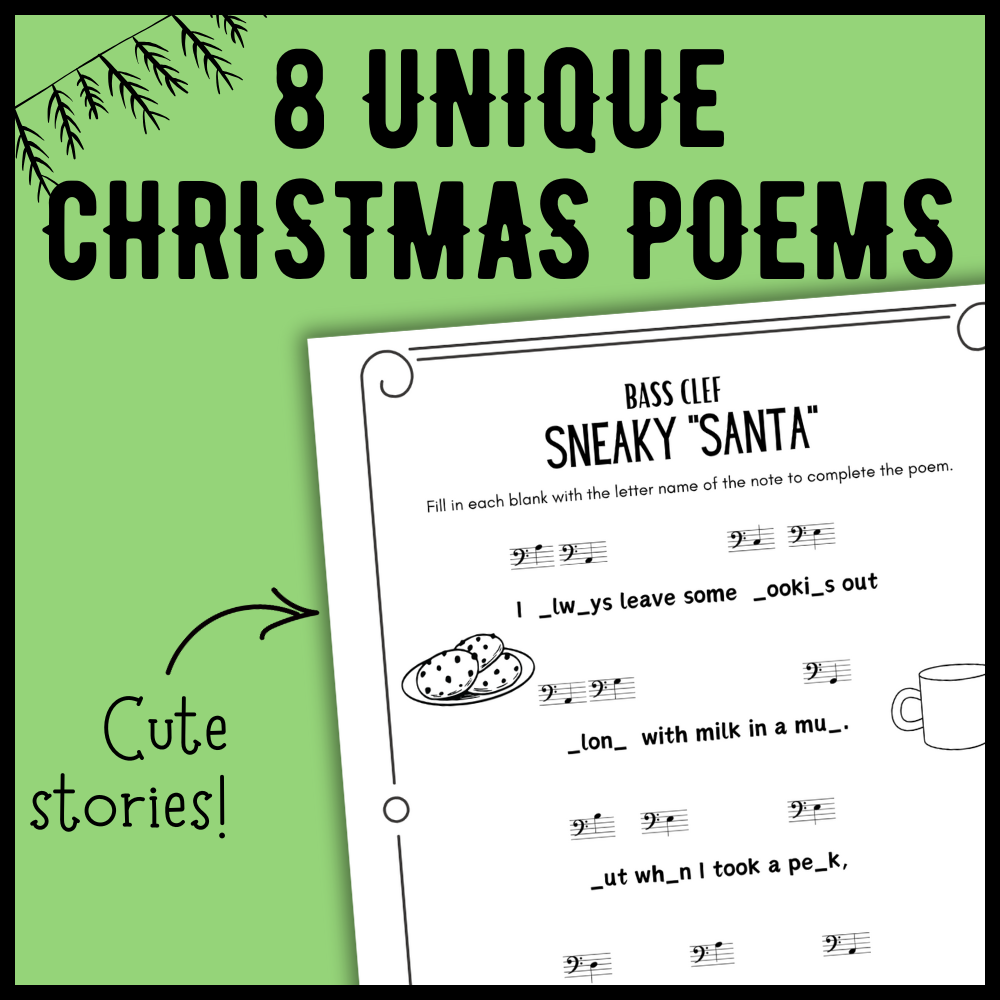 Christmas Music Worksheets Bundle
