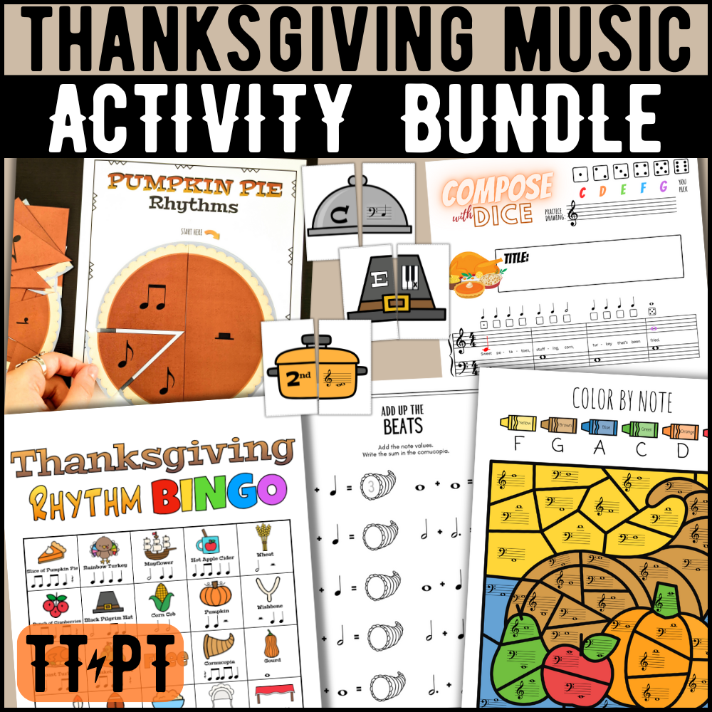 Thanksgiving Music Activity Bundle