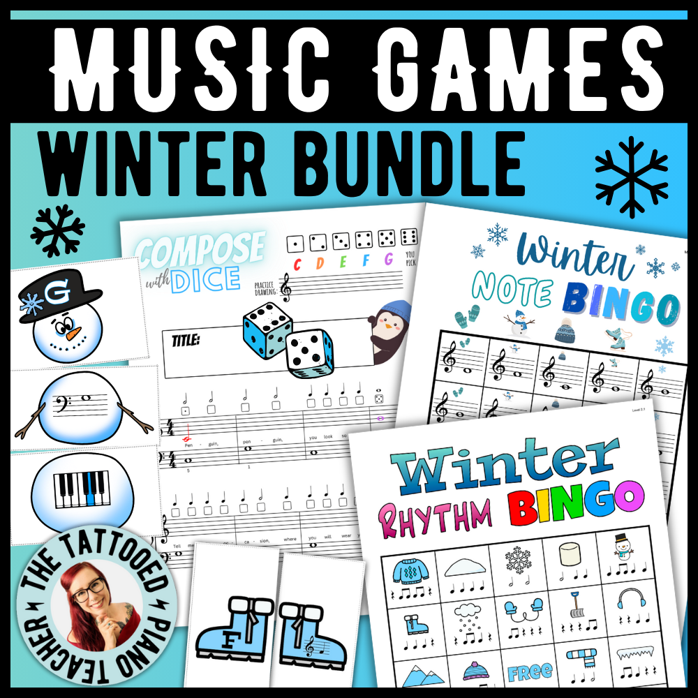 Winter Music Activities Bundle – The Tattooed Piano Teacher