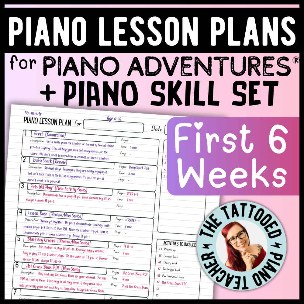 Faber Piano Adventures® + Piano Skill Set Lesson Plans