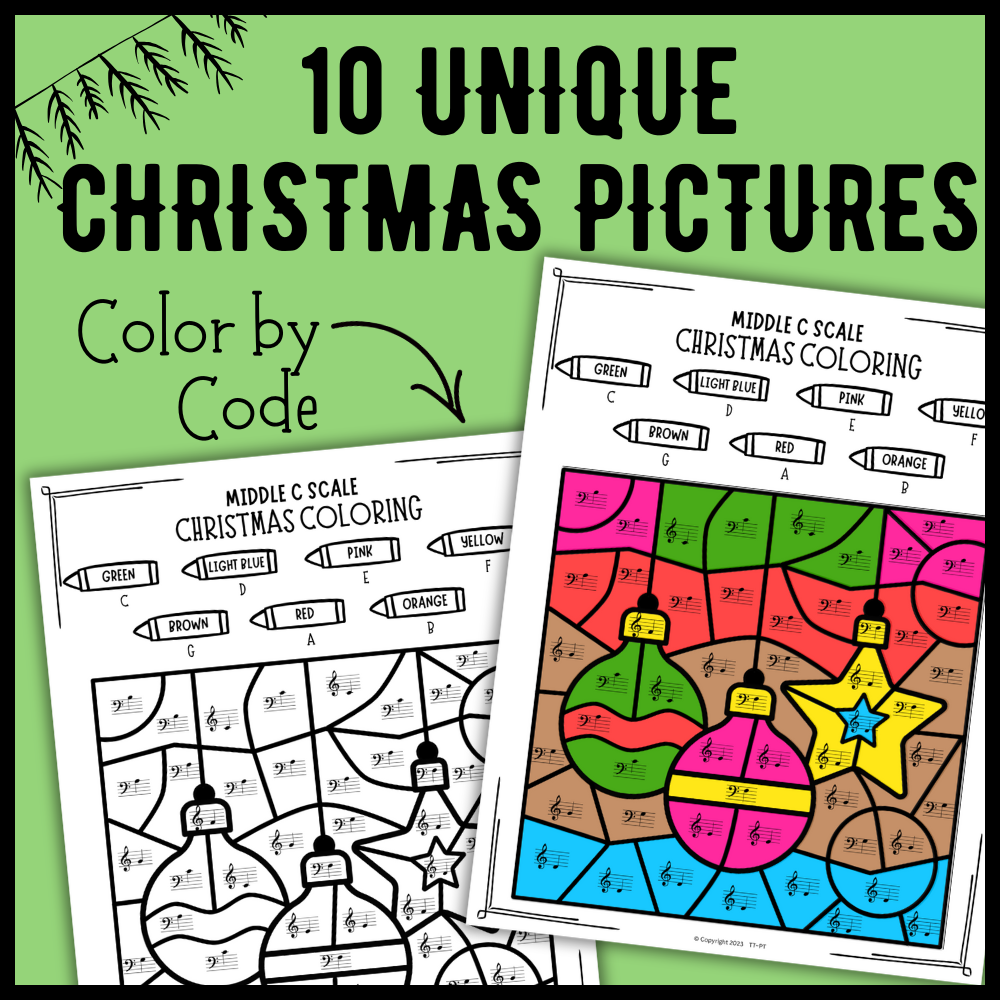 Christmas Music Worksheets Bundle