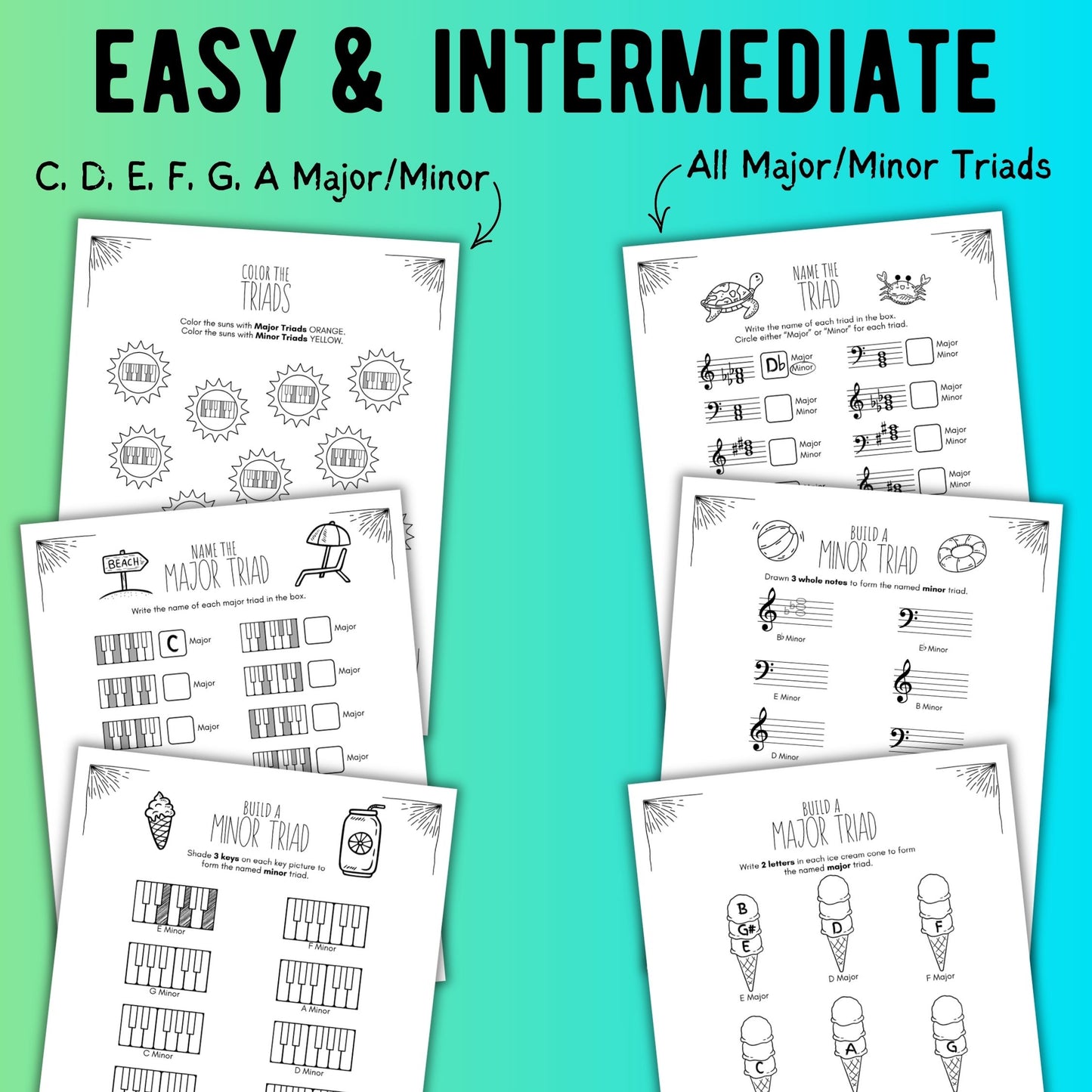 Summer TRIADS Worksheets
