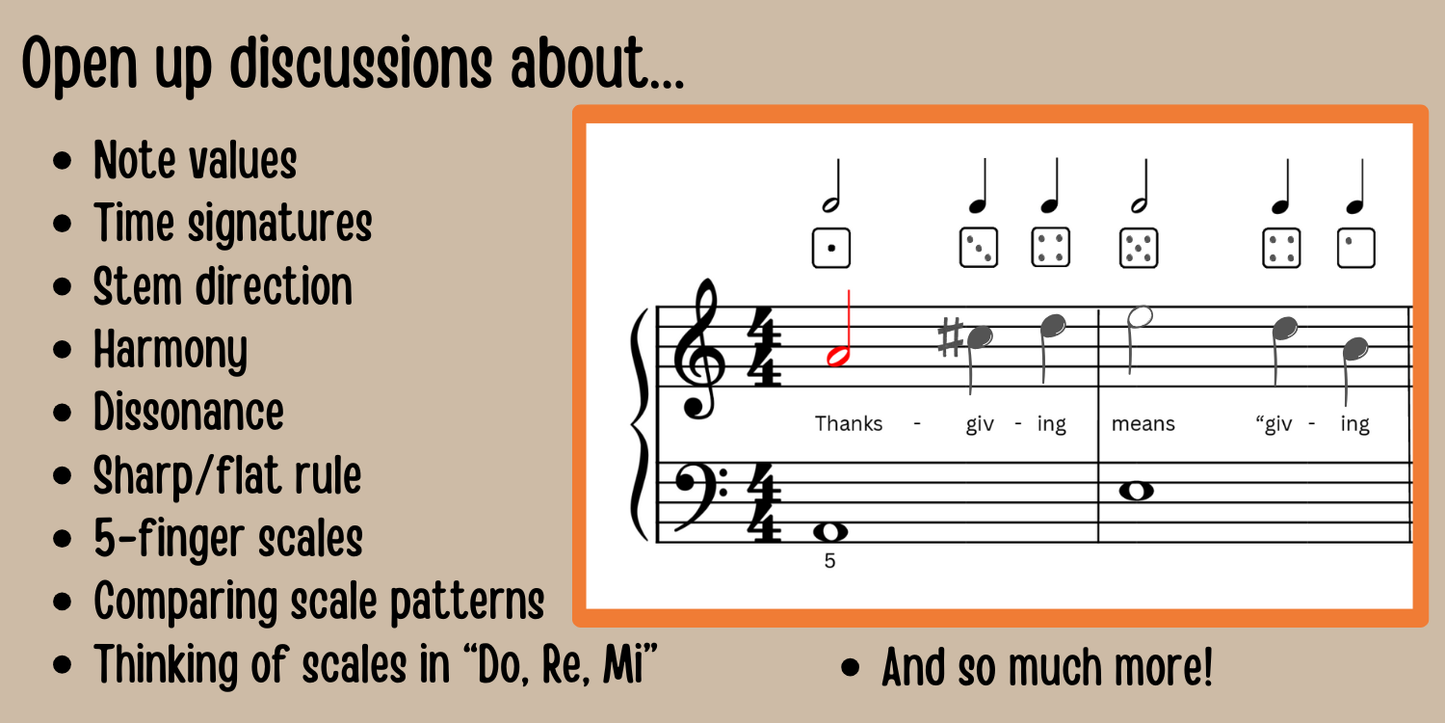 Thanksgiving Music Activity Bundle