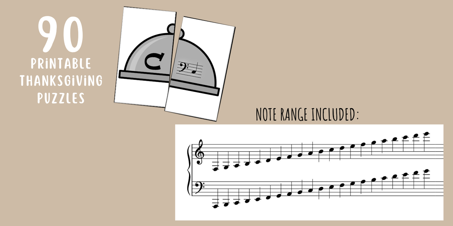Thanksgiving Music Activity Bundle
