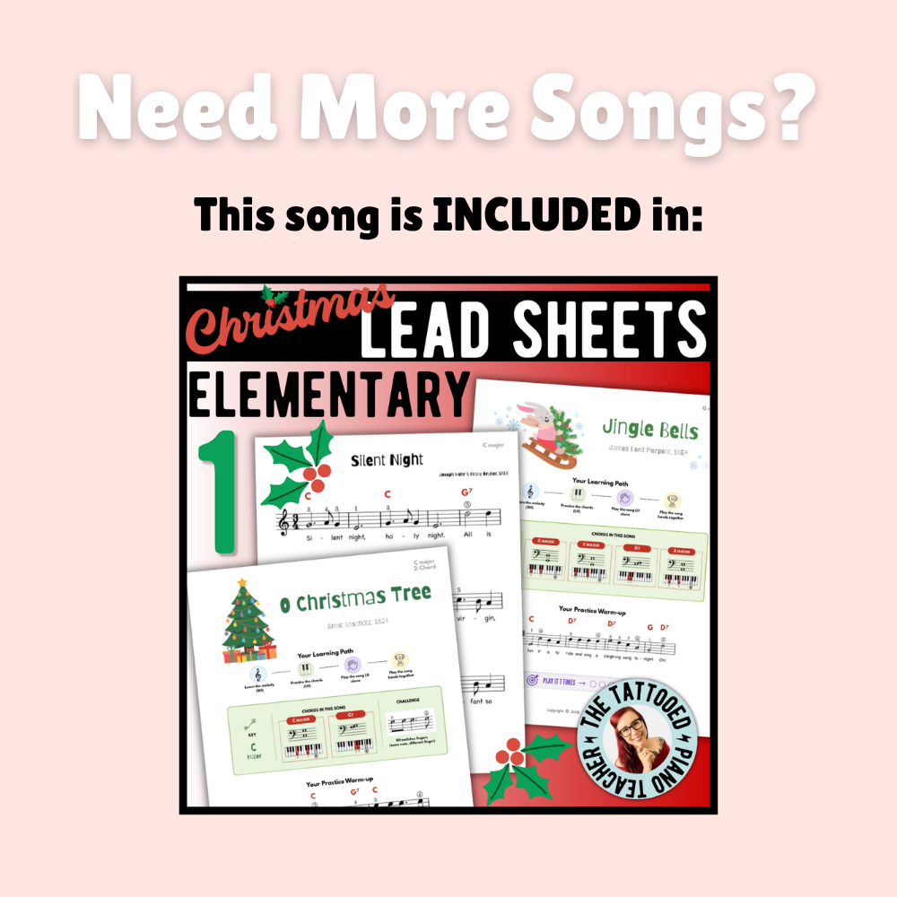 We Three Kings Beginner Lead Sheet Music
