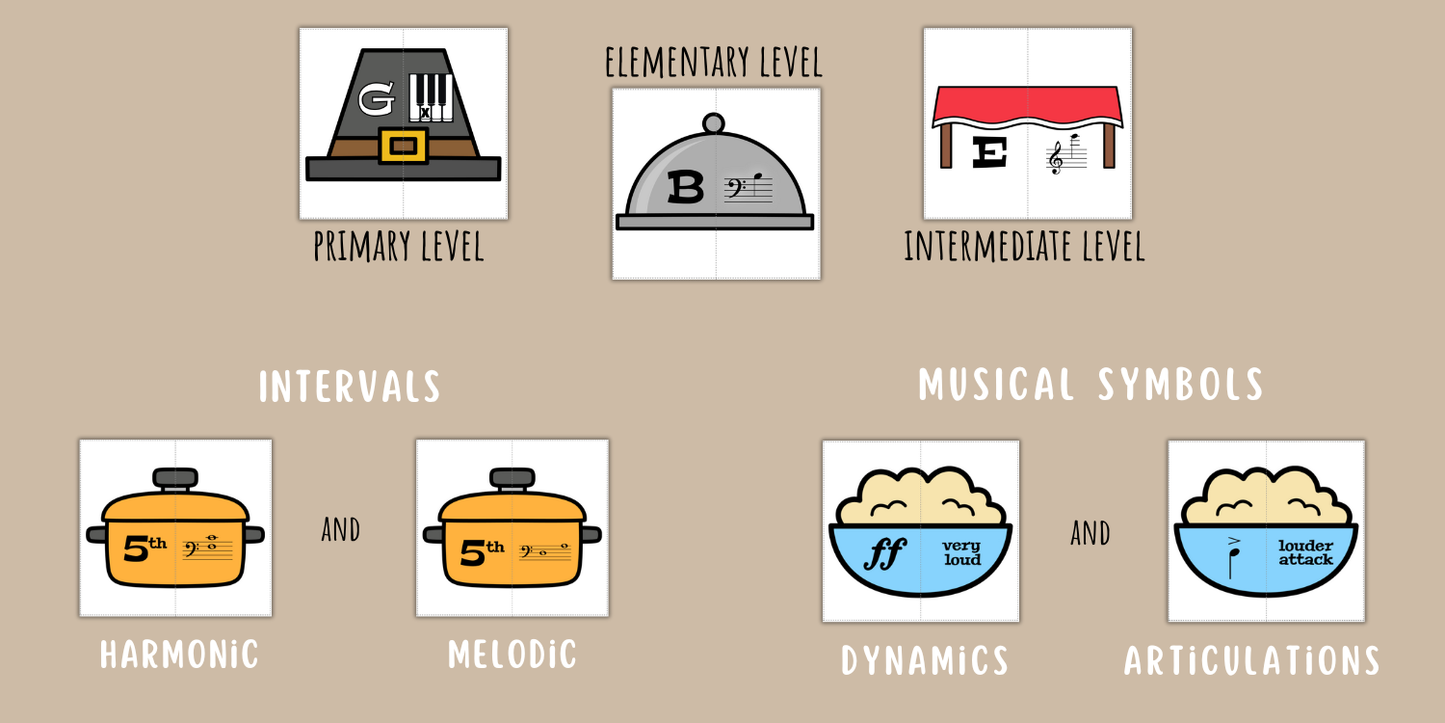 Thanksgiving Music Activity Bundle