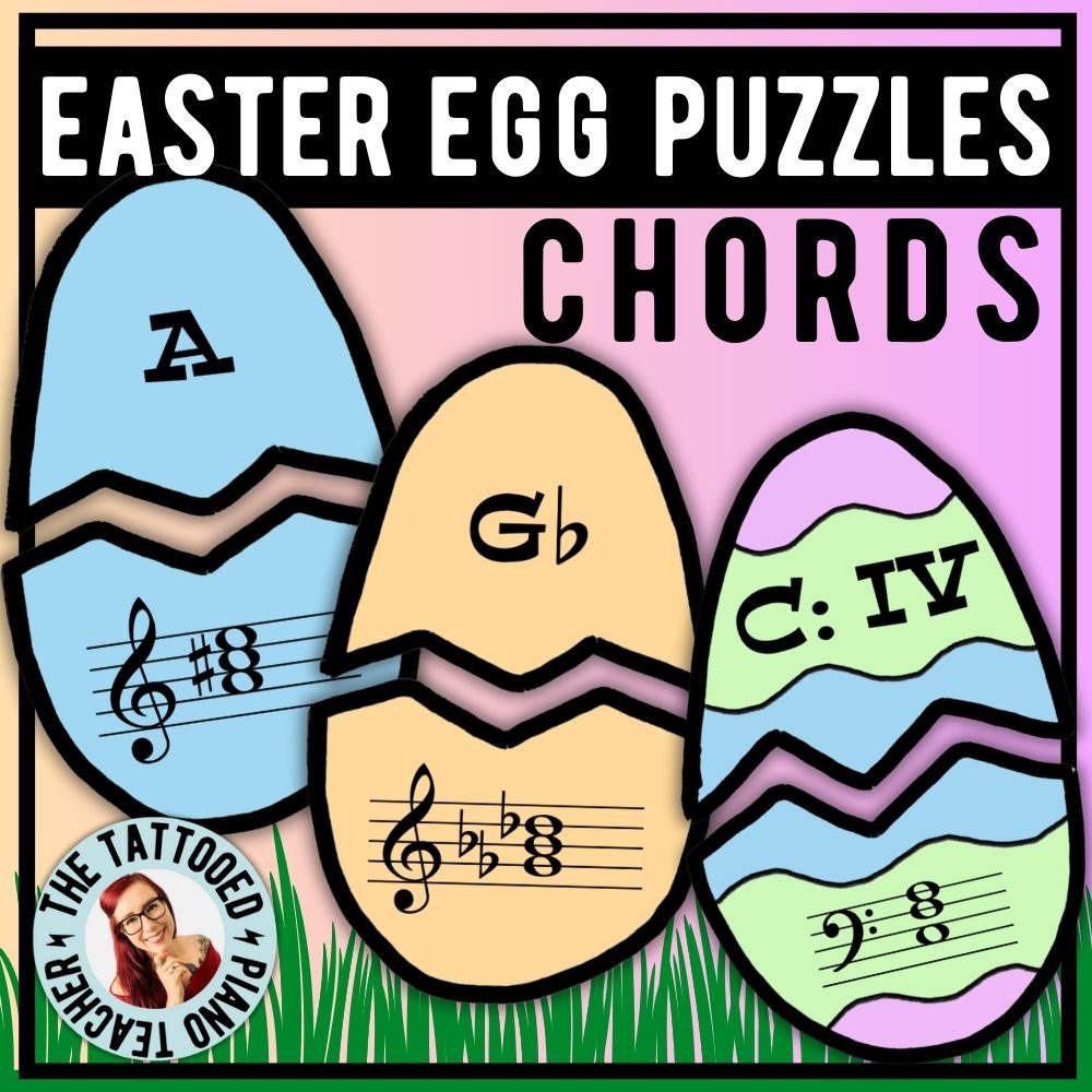 Easter Egg Chord Match Puzzles