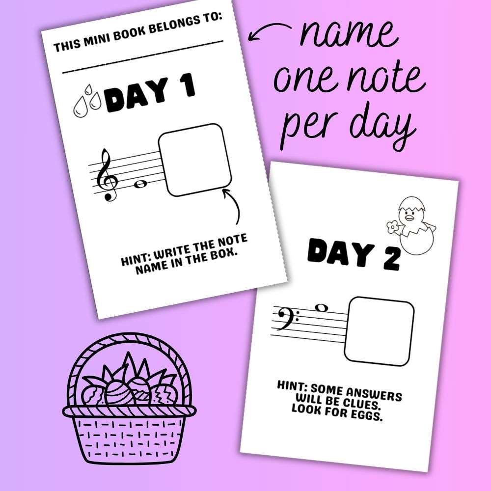 April Note A Day Mini Book