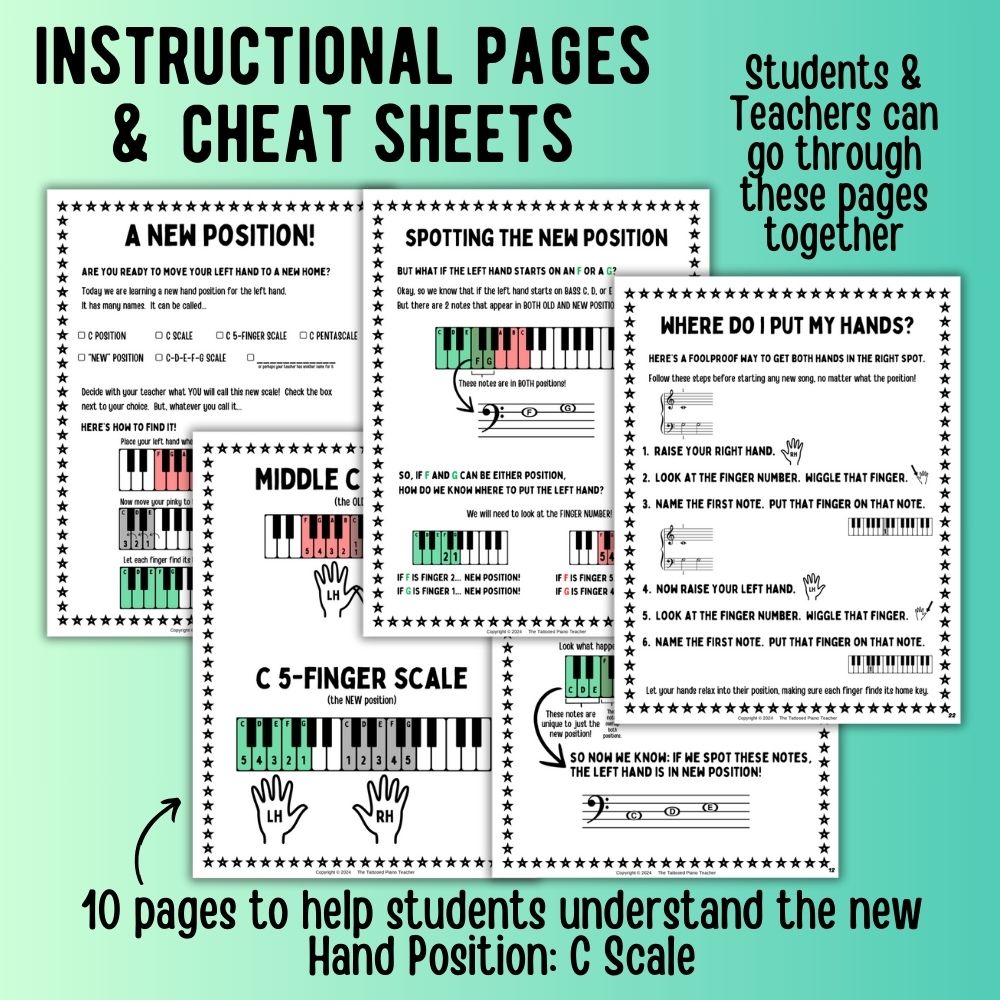 New Hand Position Game + Worksheets