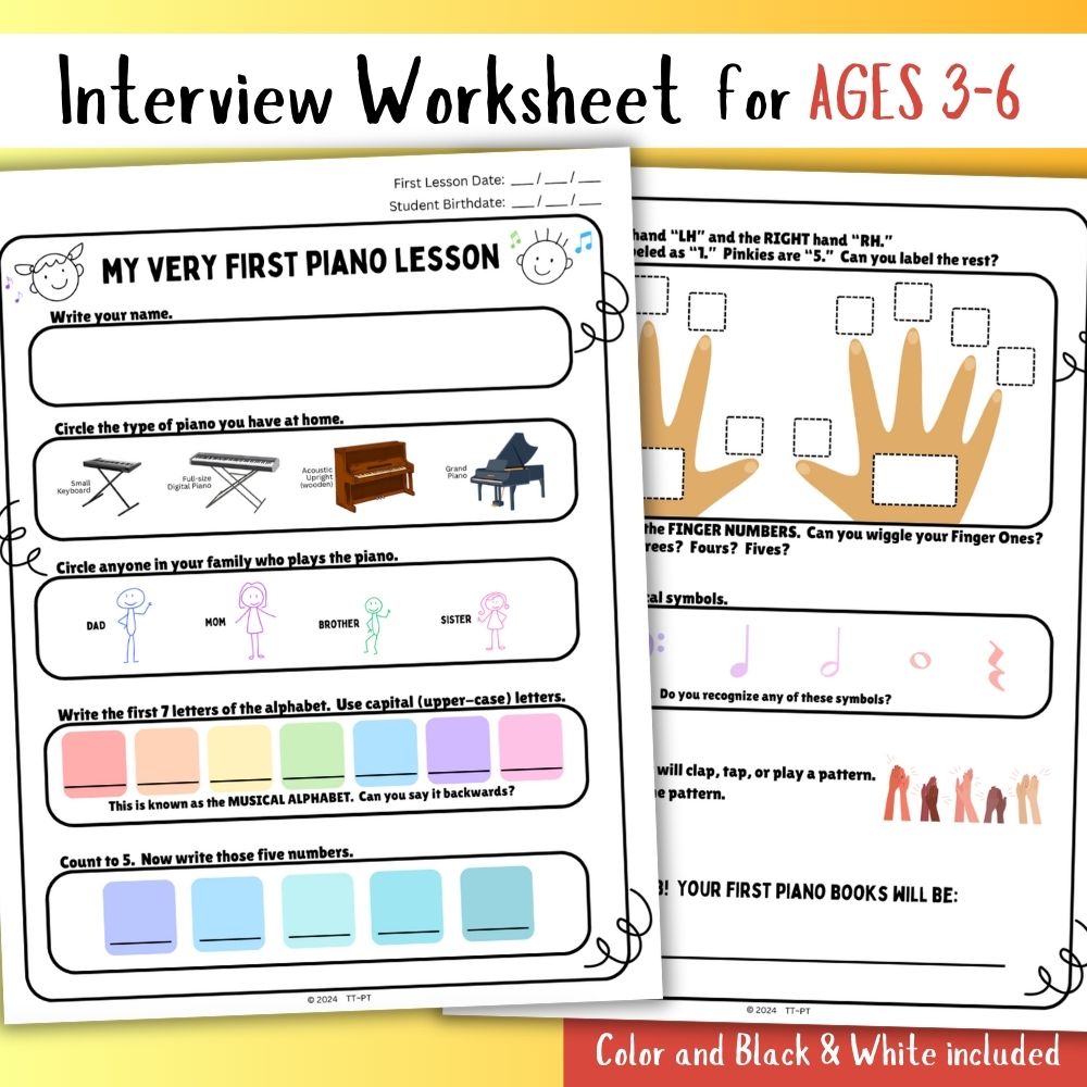 First Piano Lesson Interview
