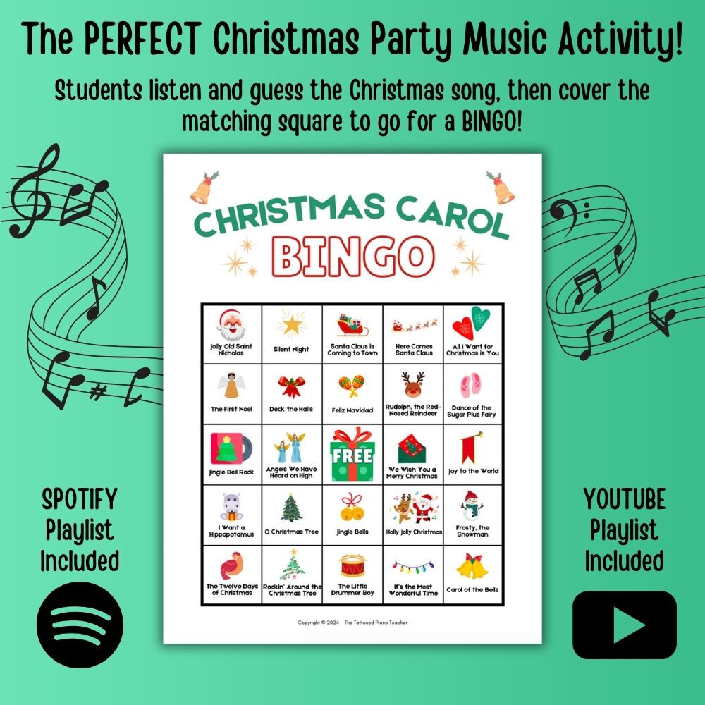 Christmas Carol Bingo