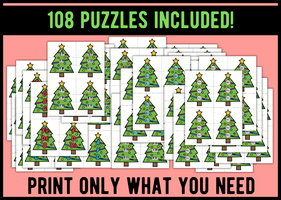 Christmas Tree Chord Puzzles