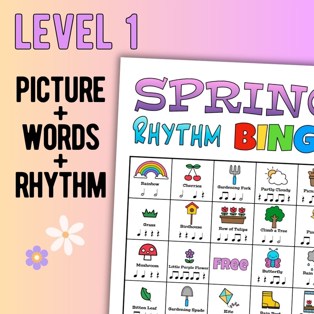 Spring Rhythm Bingo