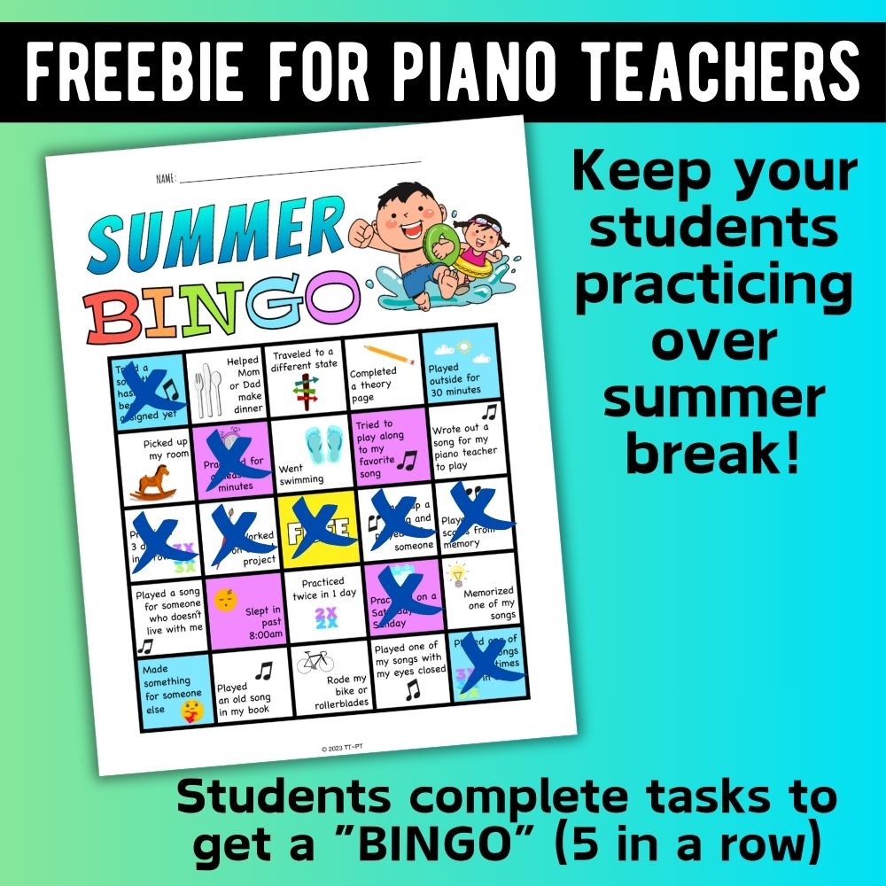 Summer Break Bingo