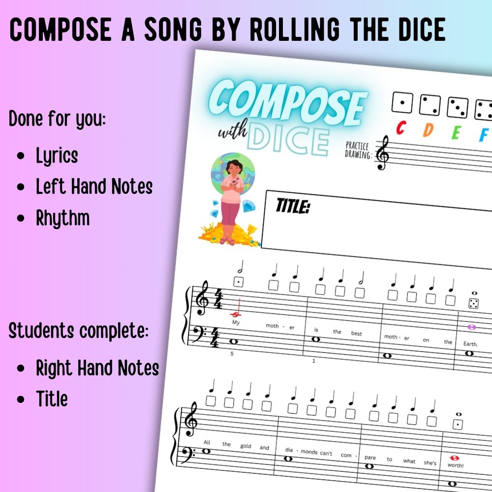 Mother's Day Compose with Dice SAMPLE
