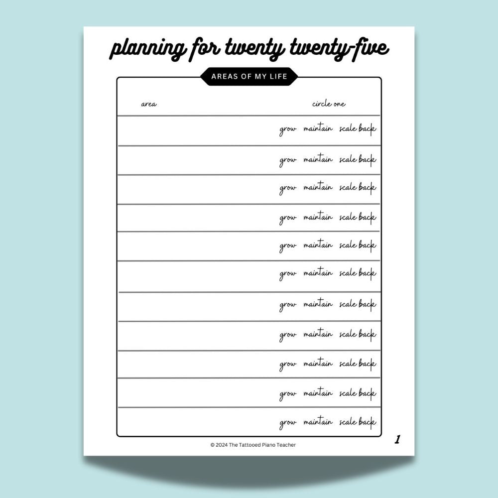 Goal Setting Worksheets