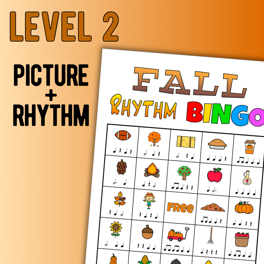 Fall Rhythm Bingo