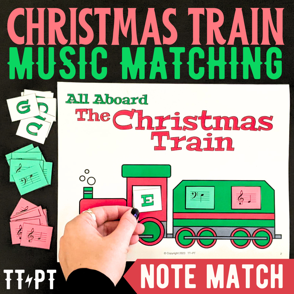 Christmas Train Puzzles Set 3: Note Match