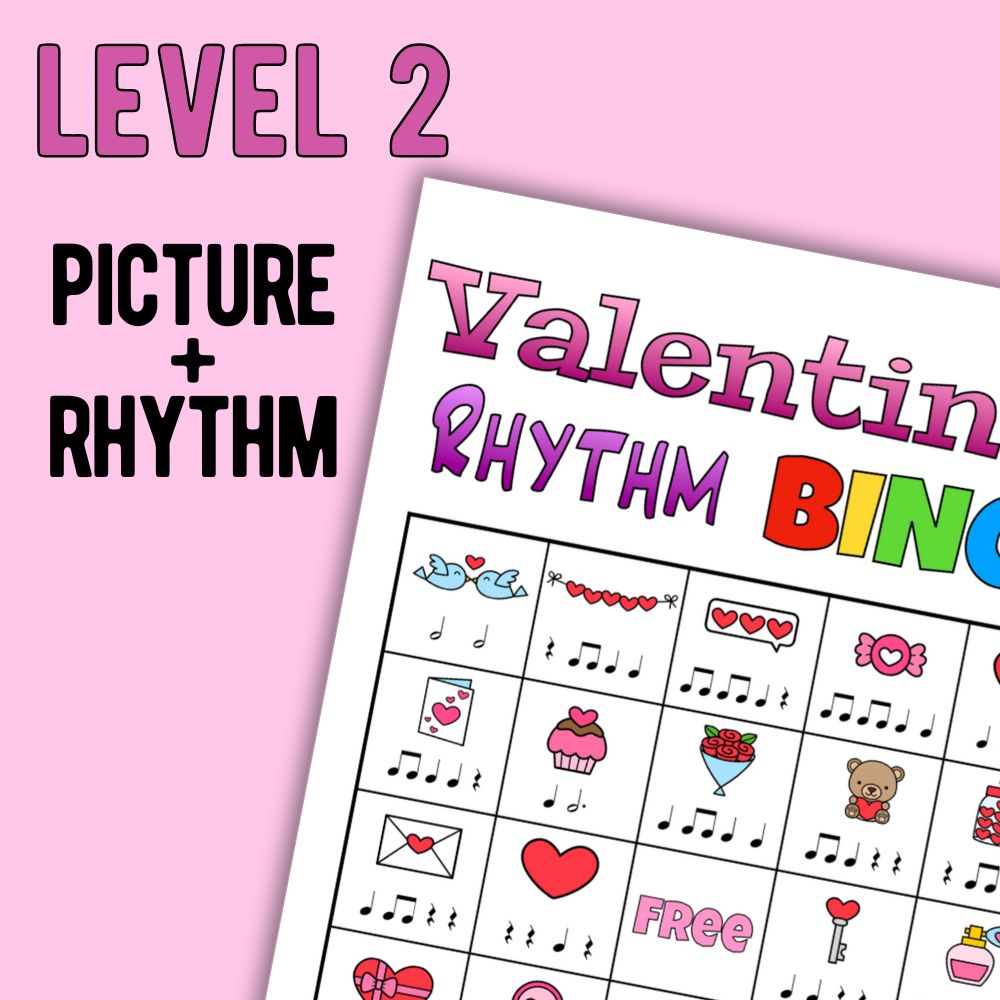 Valentine's Day Rhythm Bingo