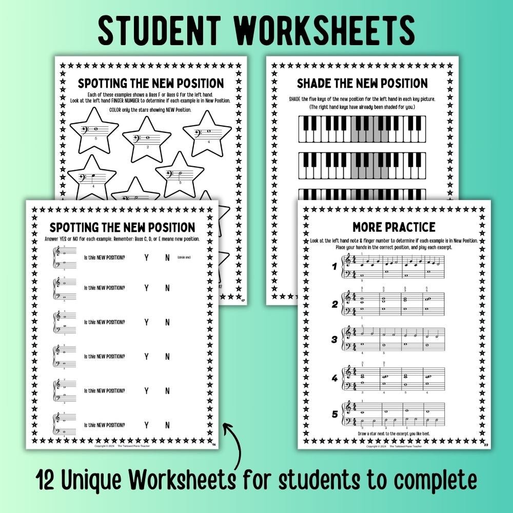 New Hand Position Game + Worksheets