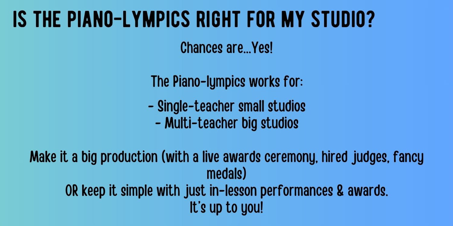 Piano-lympics Competition Toolkit
