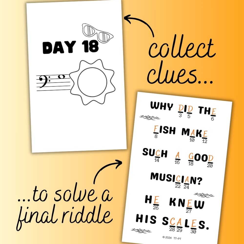 June Note A Day Mini Book