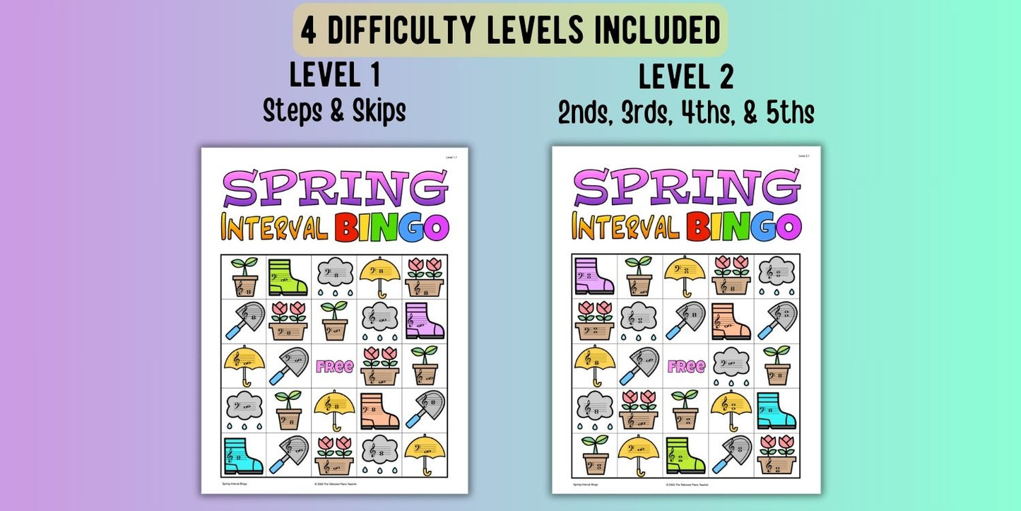 Spring Interval Bingo