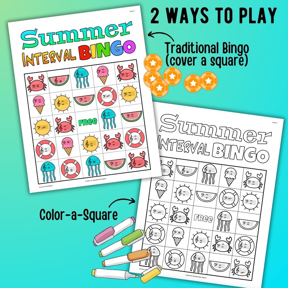 Summer Interval Bingo