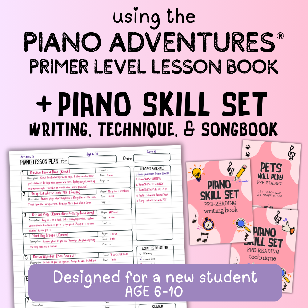 Faber Piano Adventures® + Piano Skill Set Lesson Plans