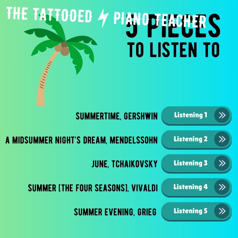 Summer Listening Assignments