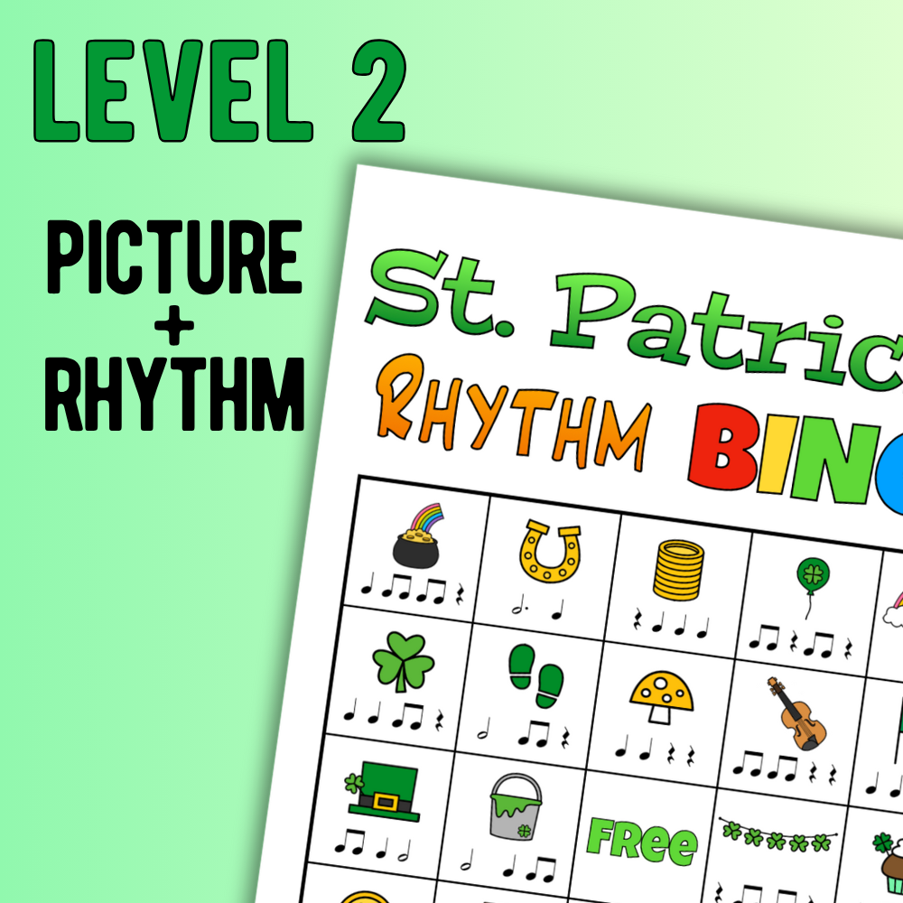 St. Patrick's Day Rhythm Bingo