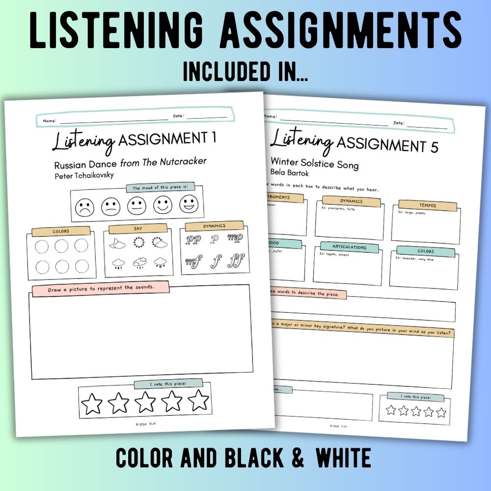 Listening Assignments Bundle