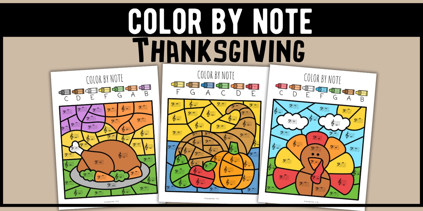 Thanksgiving Music Activity Bundle