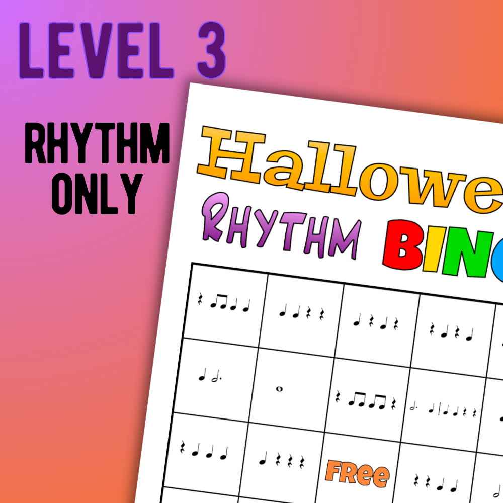 Halloween Rhythm Bingo