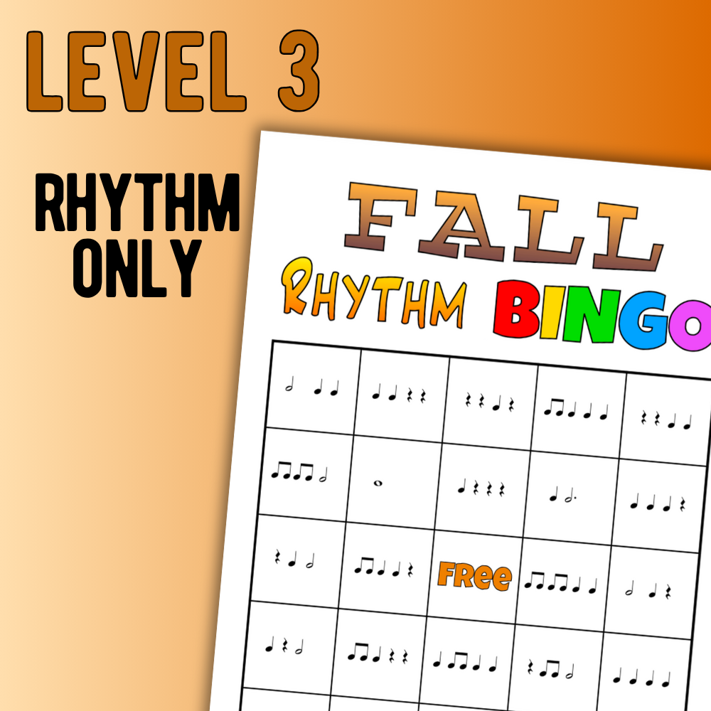 Fall Rhythm Bingo
