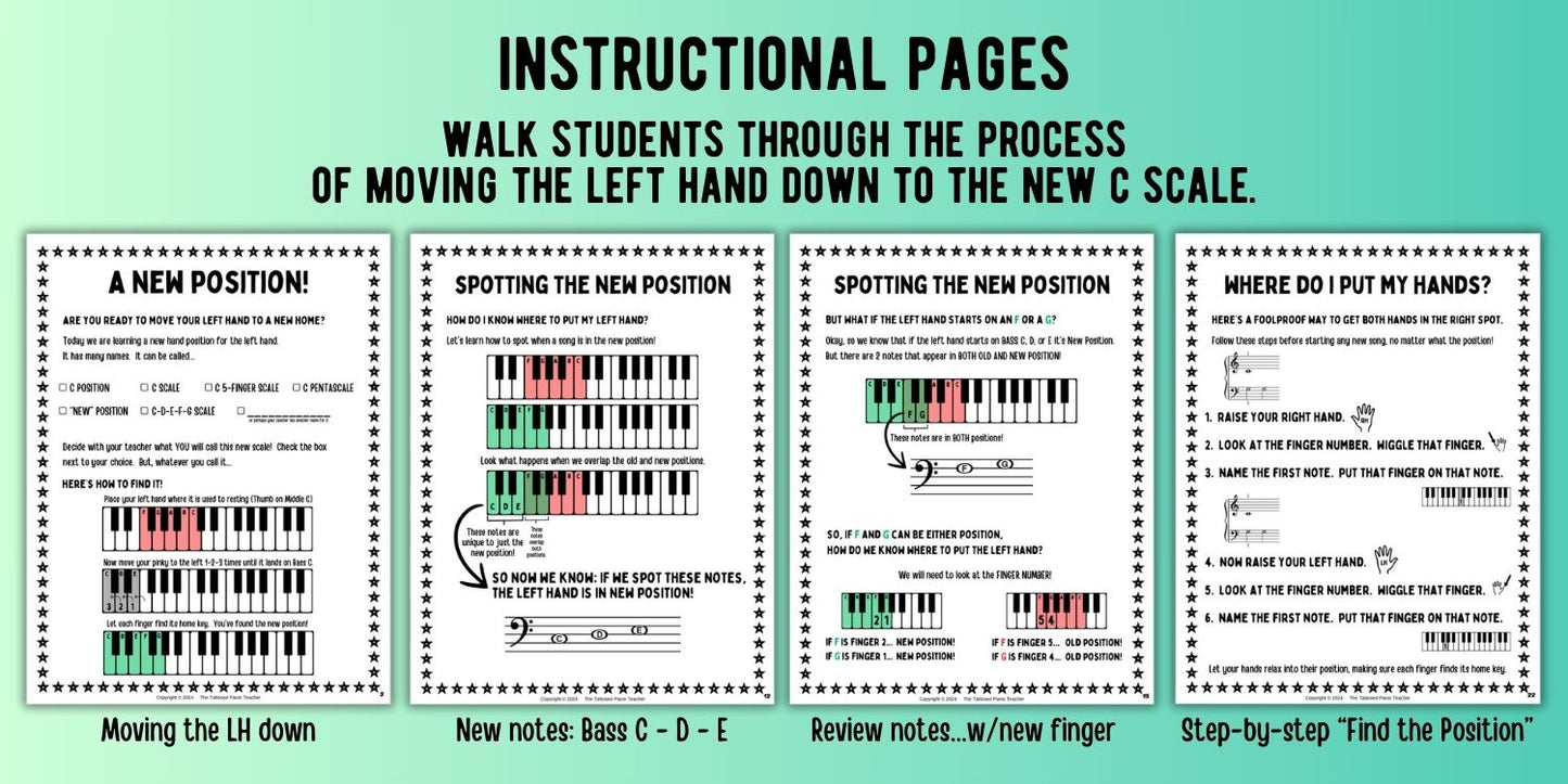 New Hand Position Game + Worksheets
